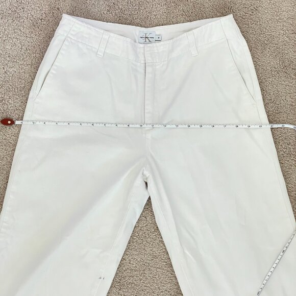 Calvin Klein Jeans Beige Cotton Ankle or Capri Pant – Women’s Size 10 - Picture 9 of 10